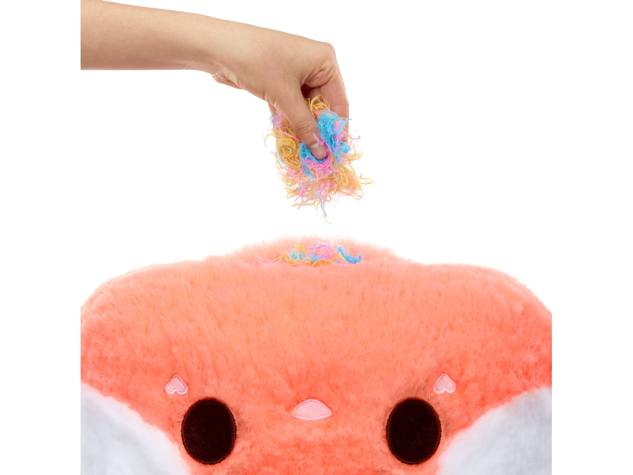 Fluffie Stuffiez Pillow Fight - Bunny: Peluche Rosa e Bianco con Aspirapolvere, Gioco Unisex per Bambini 4+ | MGA Entertainment