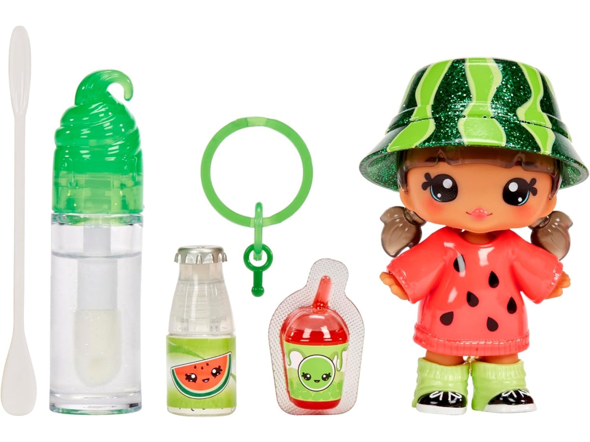 Yummiland Lipgloss Doll Character: Bambola Multicolor con Lucidalabbra Personalizzabile, Gioco Unisex per Bambini 4+ | MGA Entertainment