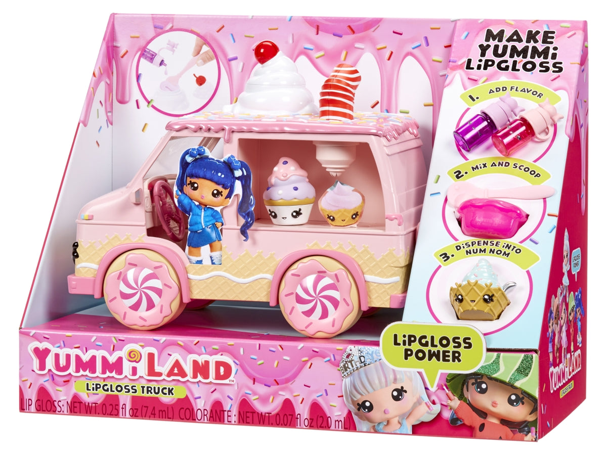Yummiland Lipgloss Truck: Camion Multicolor per Creare Lucidalabbra Personalizzati con 2 Esclusivi Num Noms, Gioco Unisex per Bambini 4+ | MGA Entertainment $