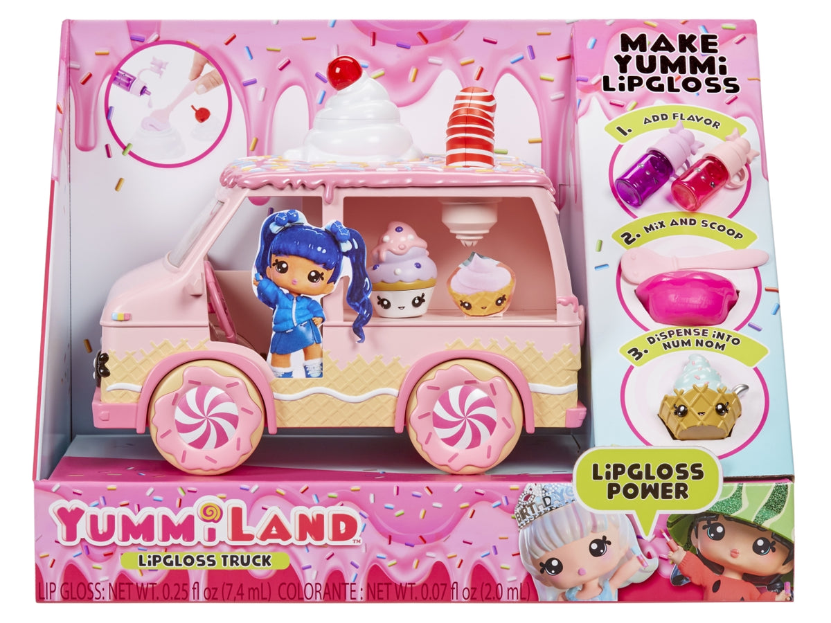 Yummiland Lipgloss Truck: Camion Multicolor per Creare Lucidalabbra Personalizzati con 2 Esclusivi Num Noms, Gioco Unisex per Bambini 4+ | MGA Entertainment $