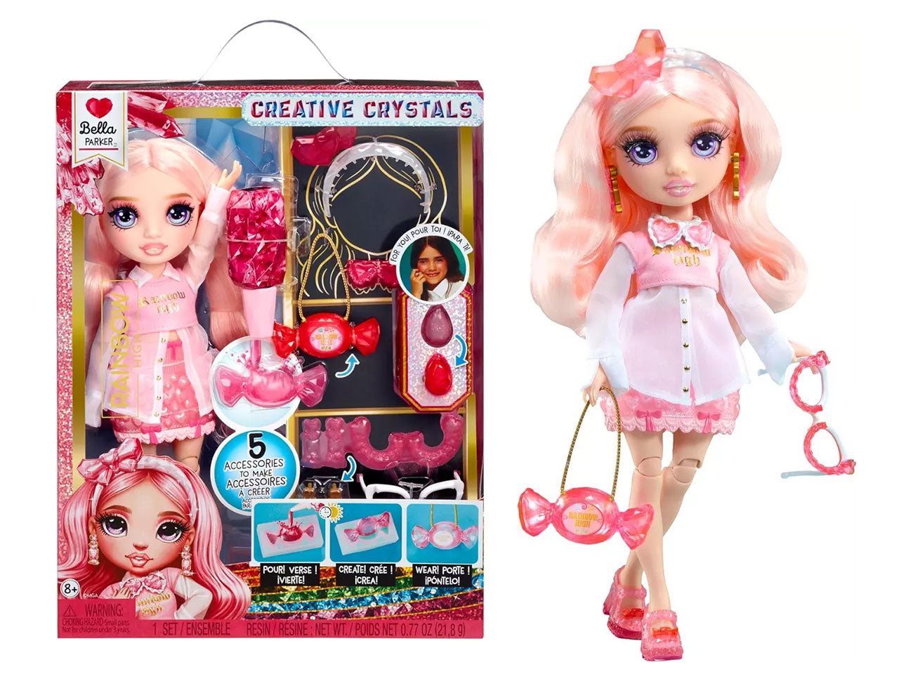 Rainbow High creative crystals fashion doll bella per etÃ  8+ | Mga