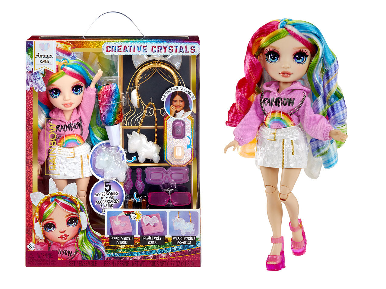 Rainbow High creative crystals fashion doll- amaya | Mga