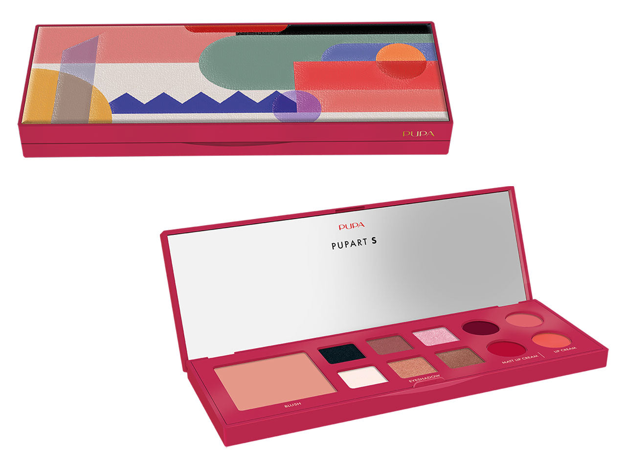 Trousse Pupart Small Burgundy Palette make-up per trucco viso, occhi e labbra | Pupa