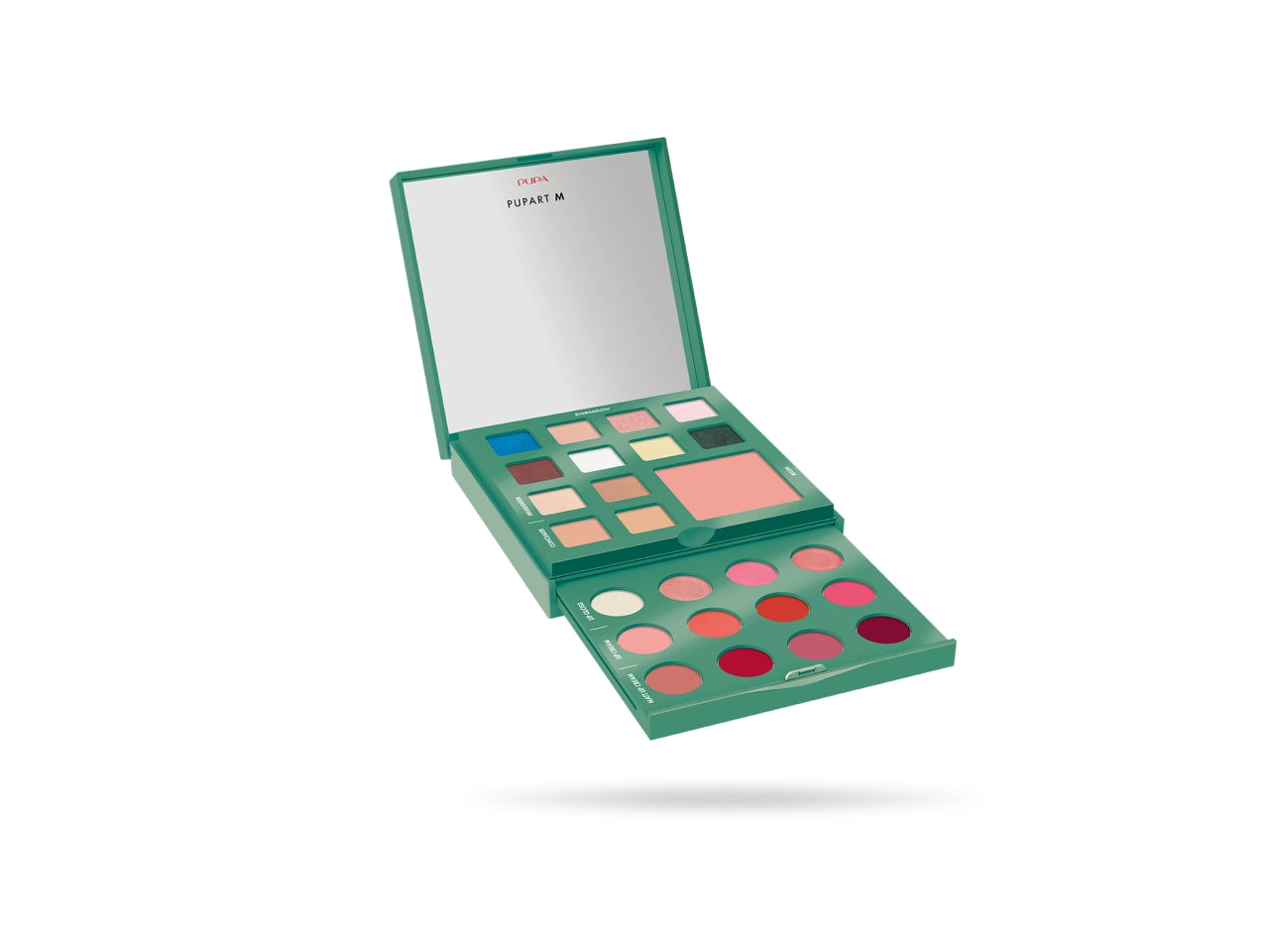 Trousse Pupart Medium Green Palette make-up per trucco viso, occhi e labbra | Pupa