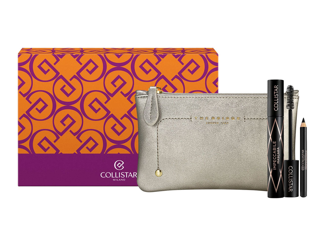 Collistar mascara impeccabile+matita professionale, La confezione comprende: beauty-bag the bridge, mascara e matita | Collistar
