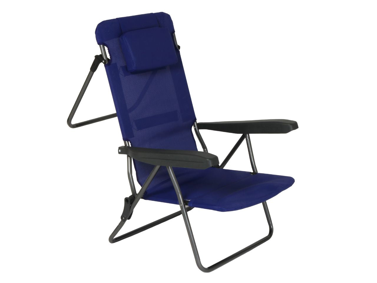 Spiaggina marina in textilene blu navy 119x59x50cm