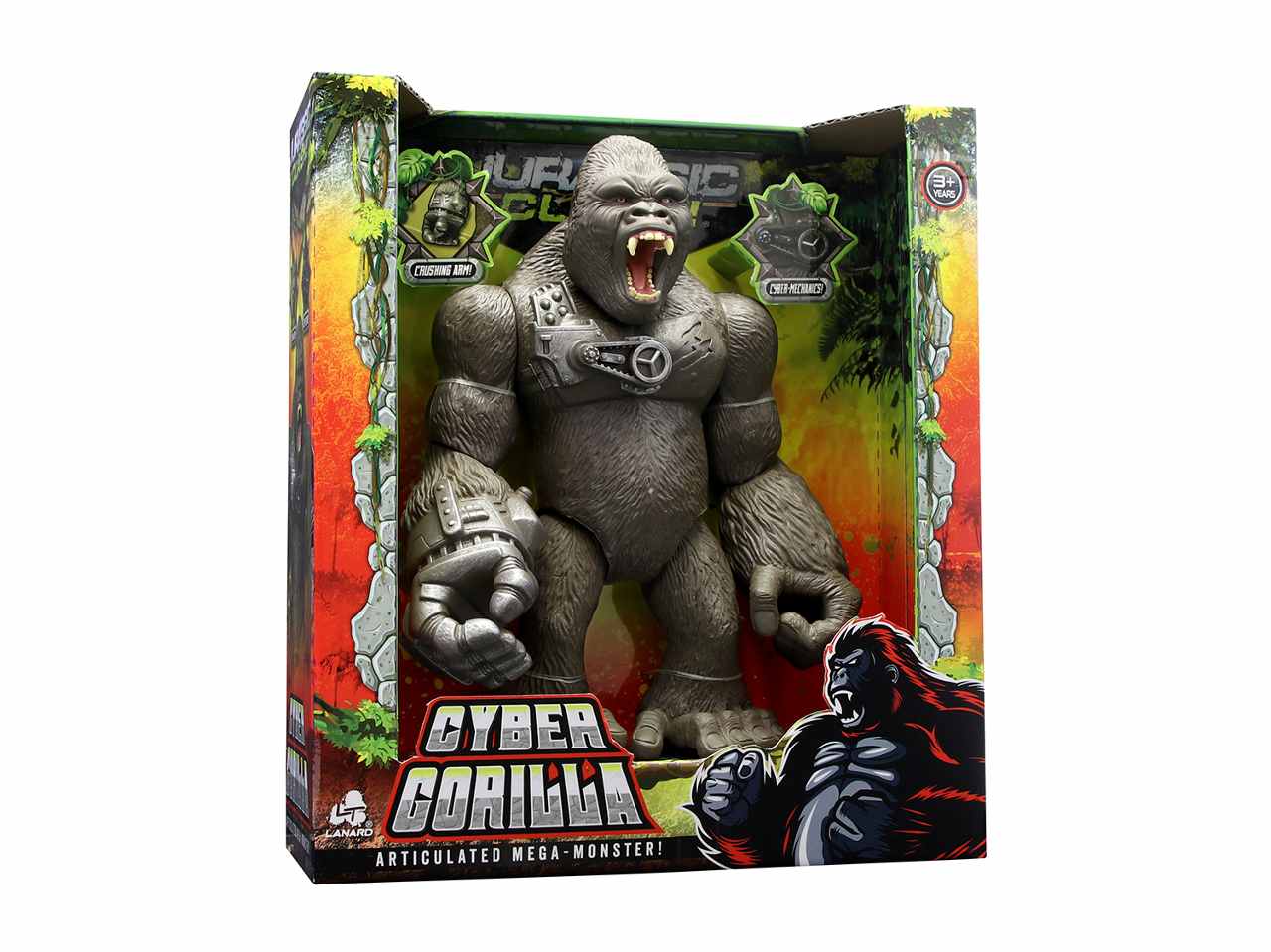 Jurassic clash cyber gorilla articolato