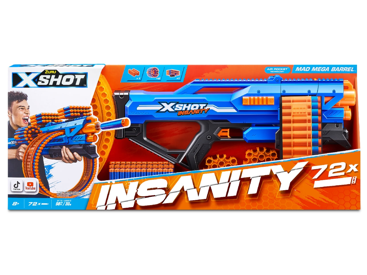 X-shot insanity mad mega barrel