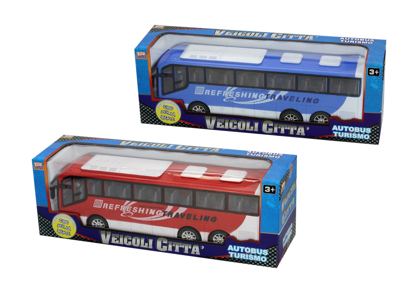 Veicoli cittÃ  autobus turismo 35cm 2 colori