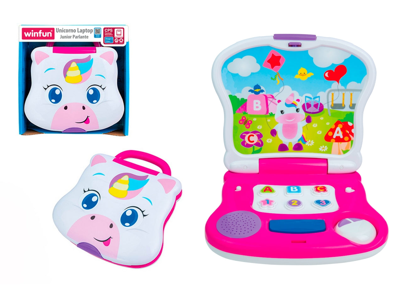 Unicorno laptop junior parlante