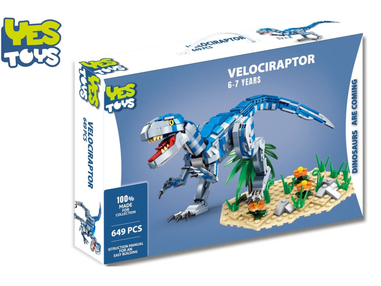 Yes toys velociraptor 649 pezzi