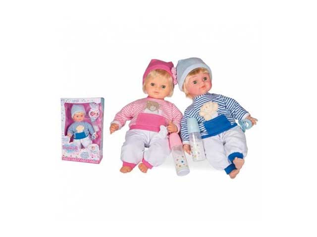 Bambola bimbobello piangente 45cm assorito maschio e femmina