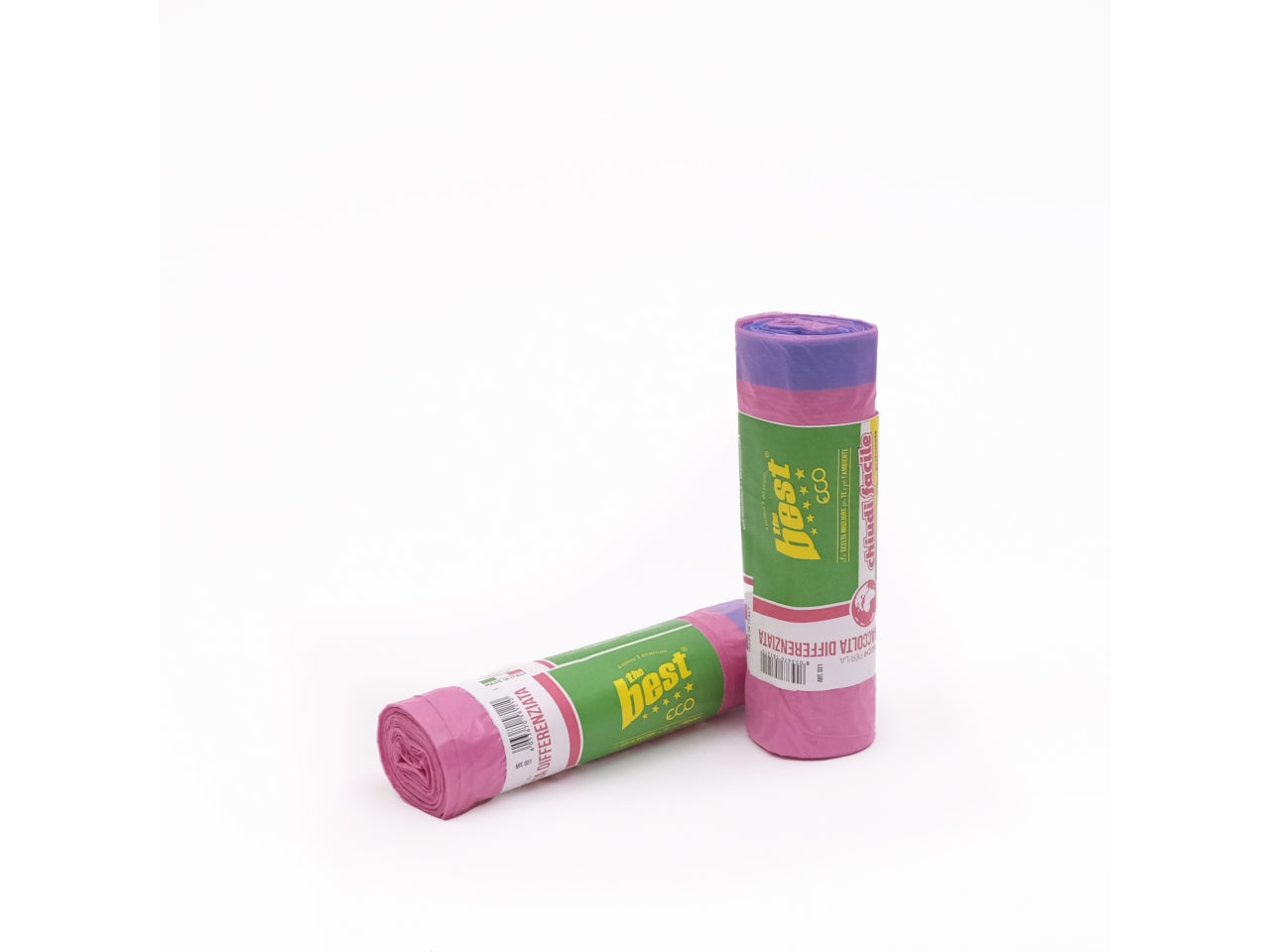 Sacchi per pattumiera 55x65cm rosa set da 15 sacchi $