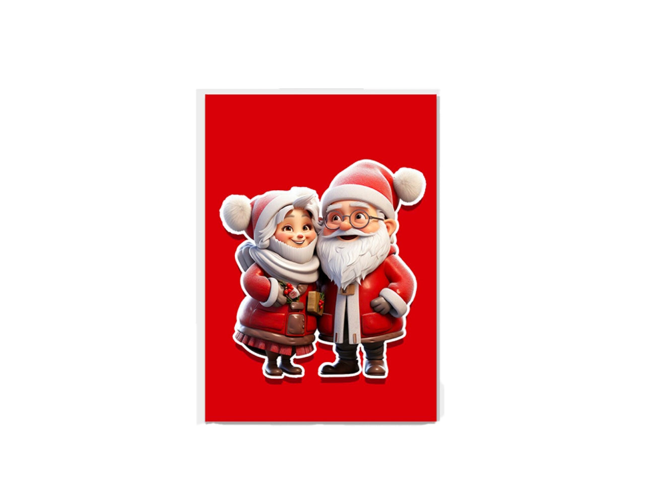 Biglietto babbo natale funny assortiti