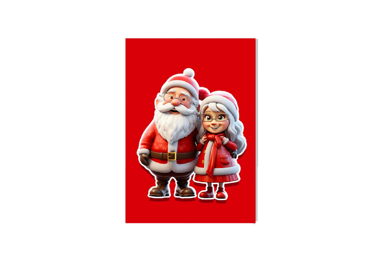 Biglietto babbo natale funny assortiti