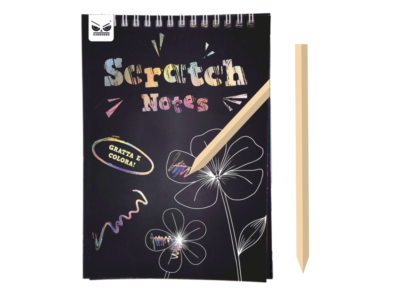 Scratch notes a5 con disegni da colorare