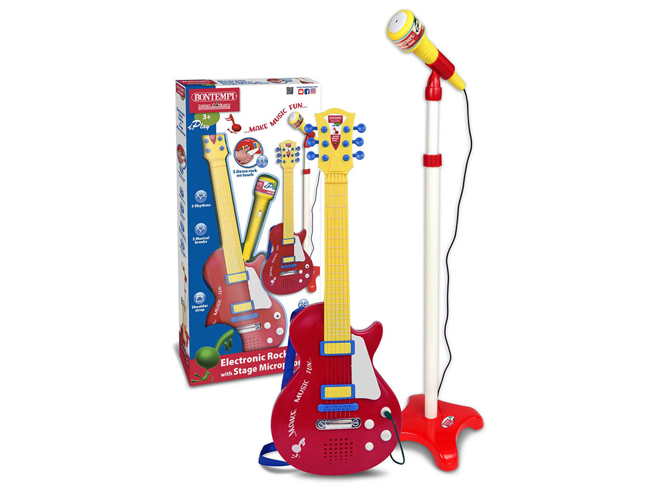 Chitarra rock c/microfono palco 245832