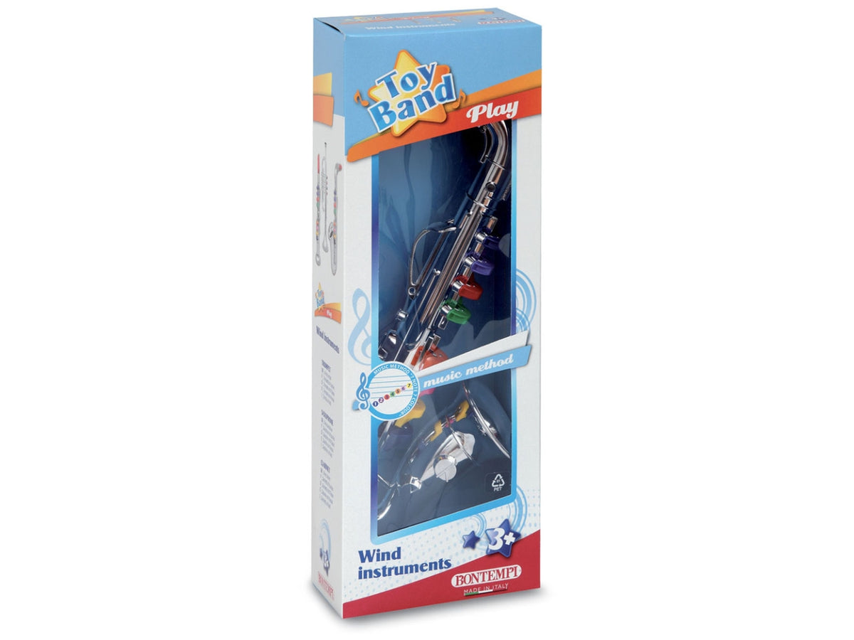 Sassofono cromato grande a 8 note