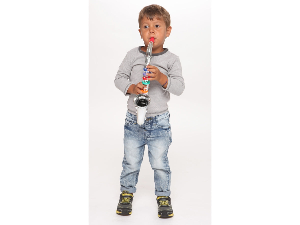 Sassofono cromato grande a 8 note