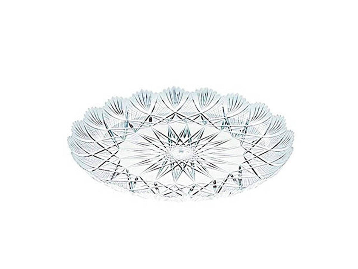 Vassoio stella misura d.18cm colore trasparente 10 pezzi