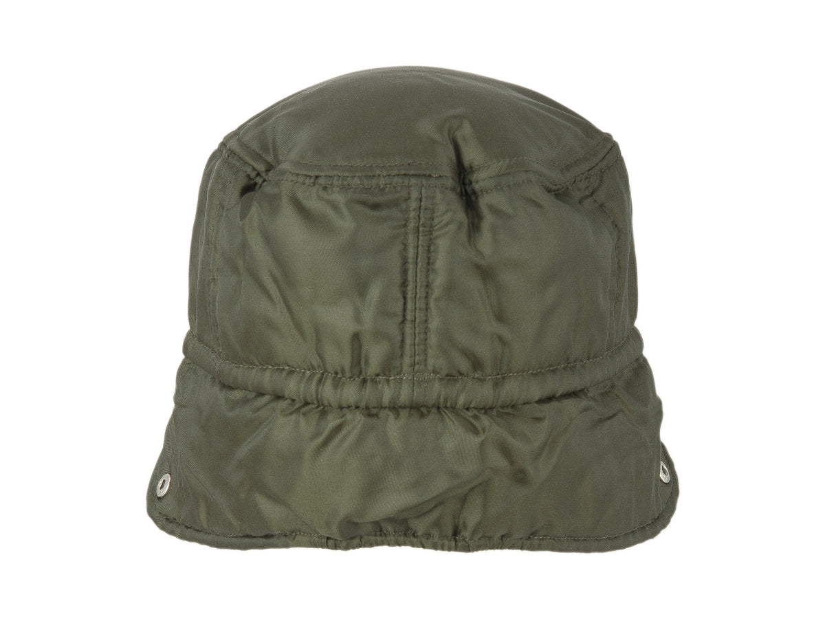 Cappello army nylon piumino verde oliva