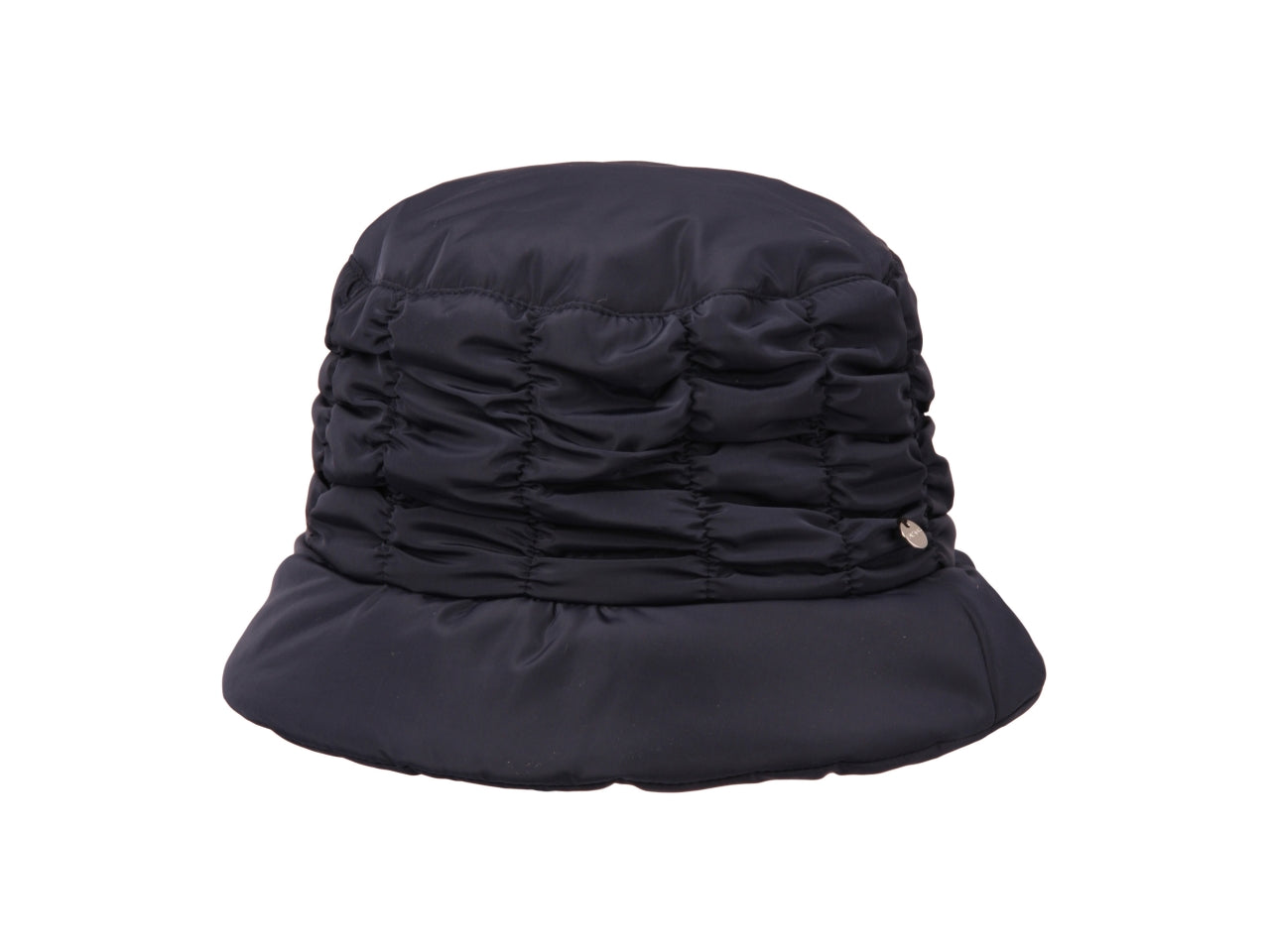 Cappello nylon con impuntura zigzag blu