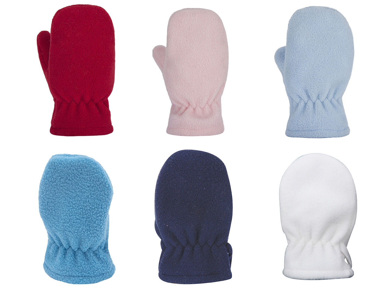 Muffola pile tinta unita baby 2/4 anni assortiti