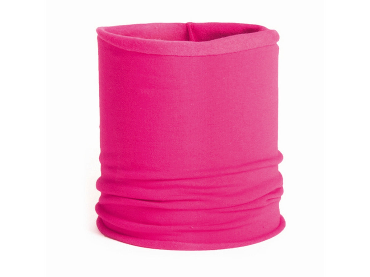 Scaldacollo bambino felpa tinta unita 23x24cm fuxia