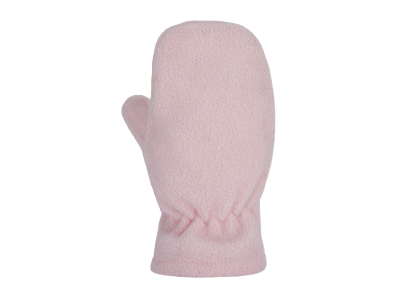 Muffola pile tinta unita baby 2/4 anni rosa