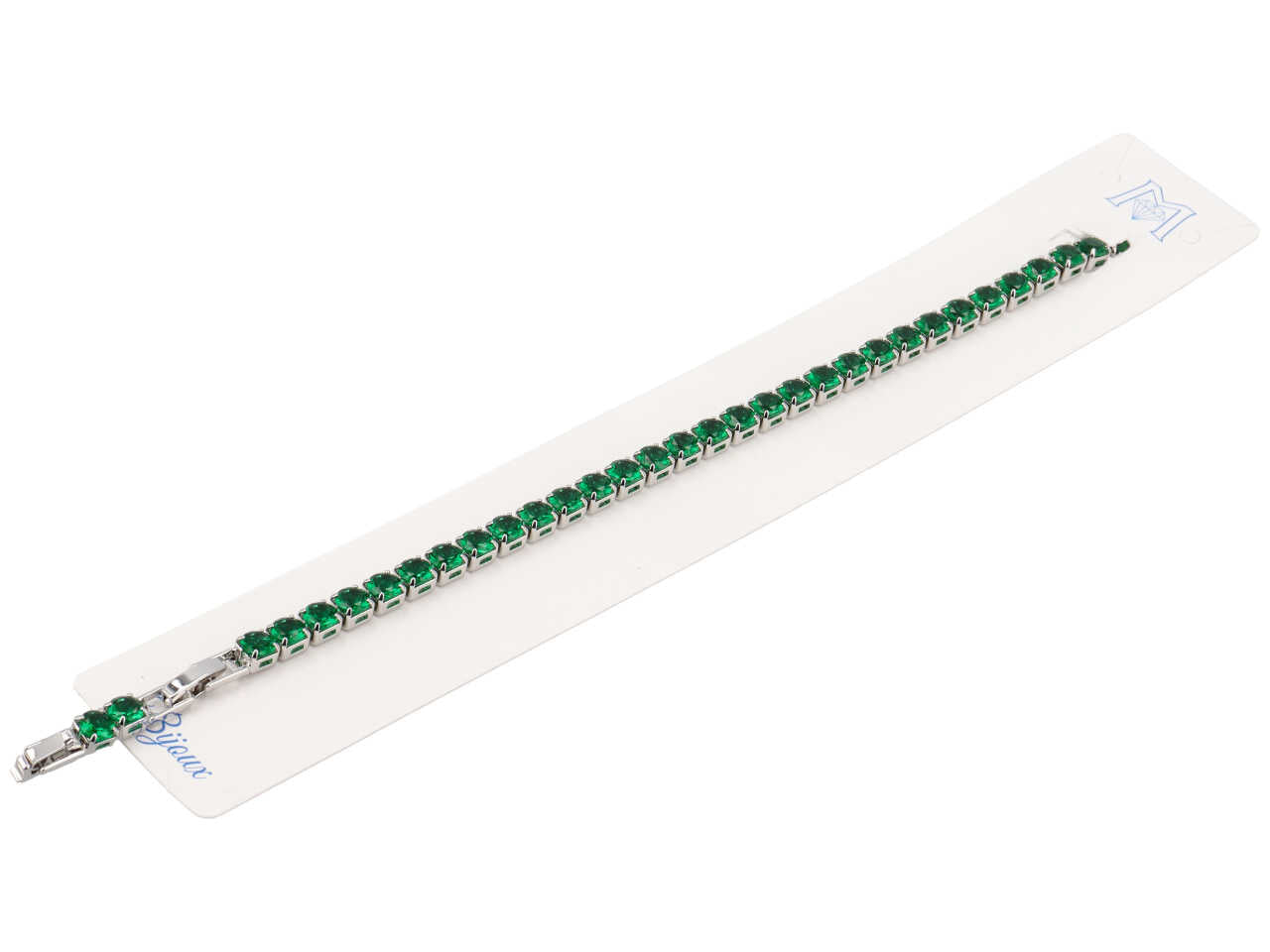Bracciale tennis verde 5mm