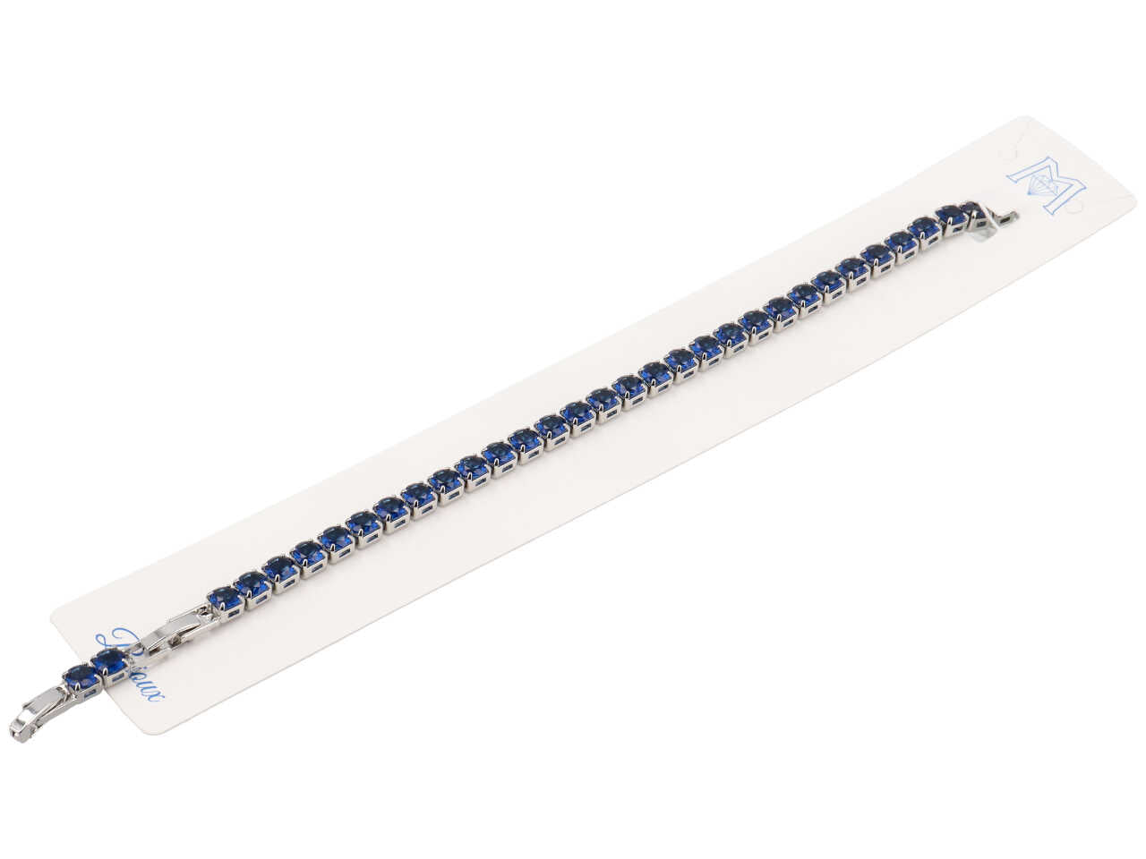 Bracciale tennis blu 5mm
