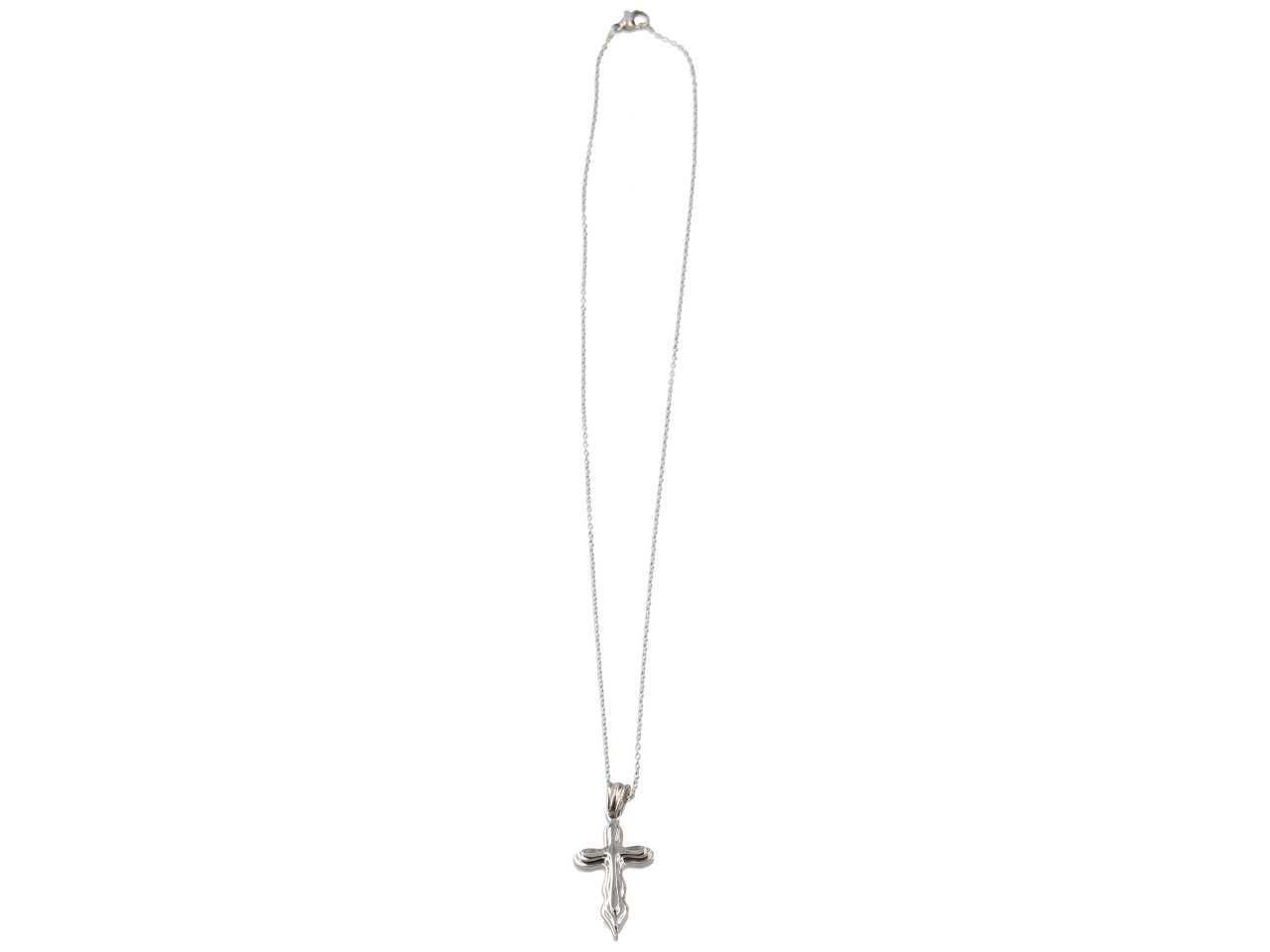 Collana con ciondolo a forma di croce acciaio