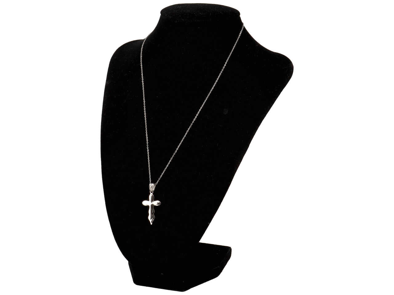 Collana con ciondolo a forma di croce acciaio