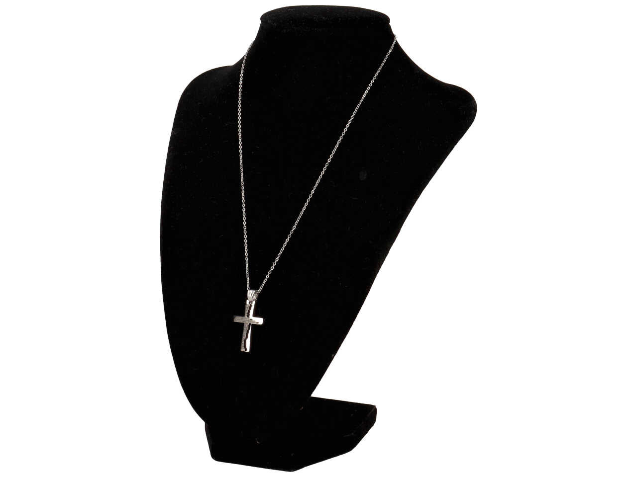 Collana con ciondolo a forma di croce acciaio