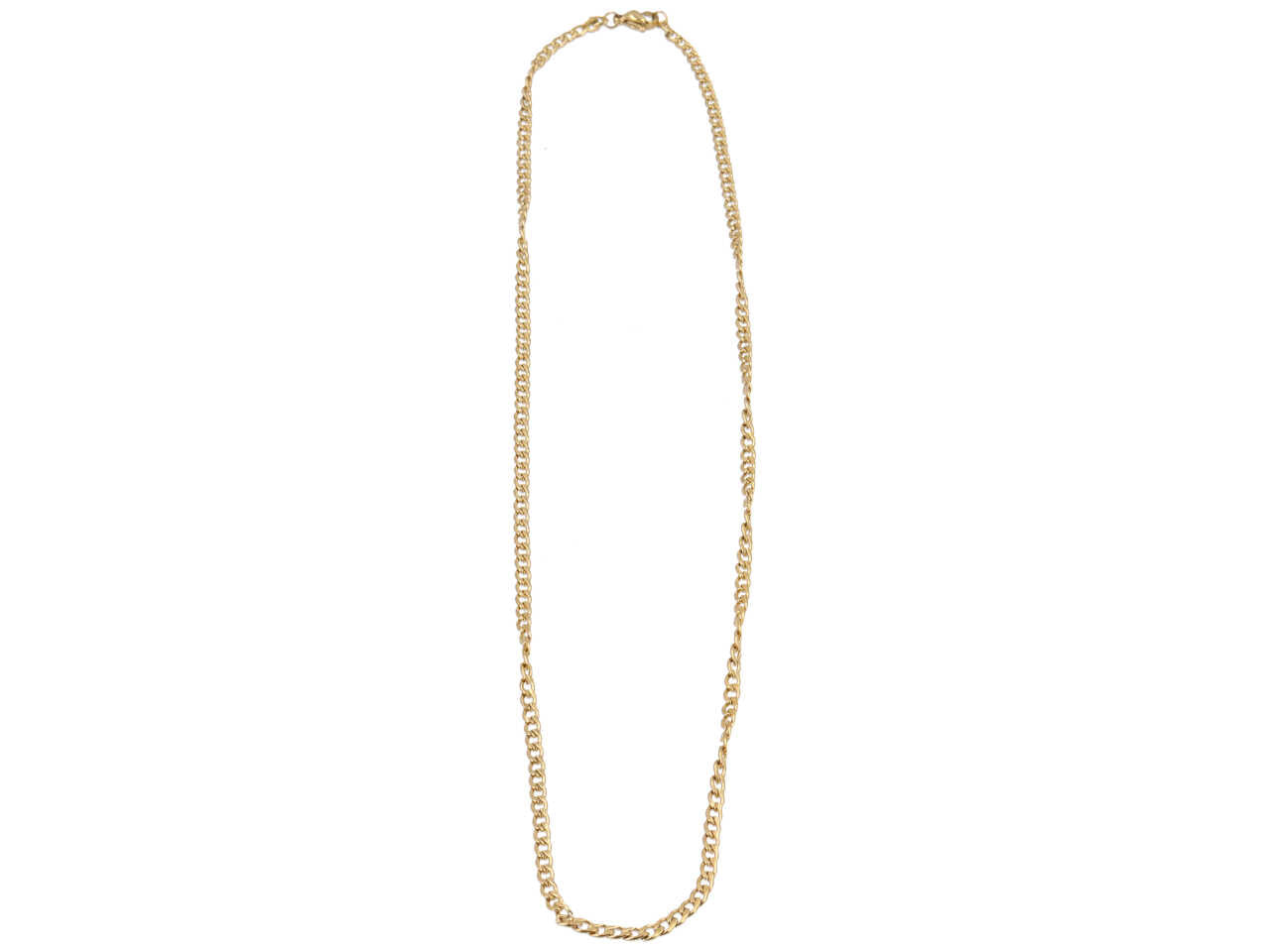 Collana acciaio dorata