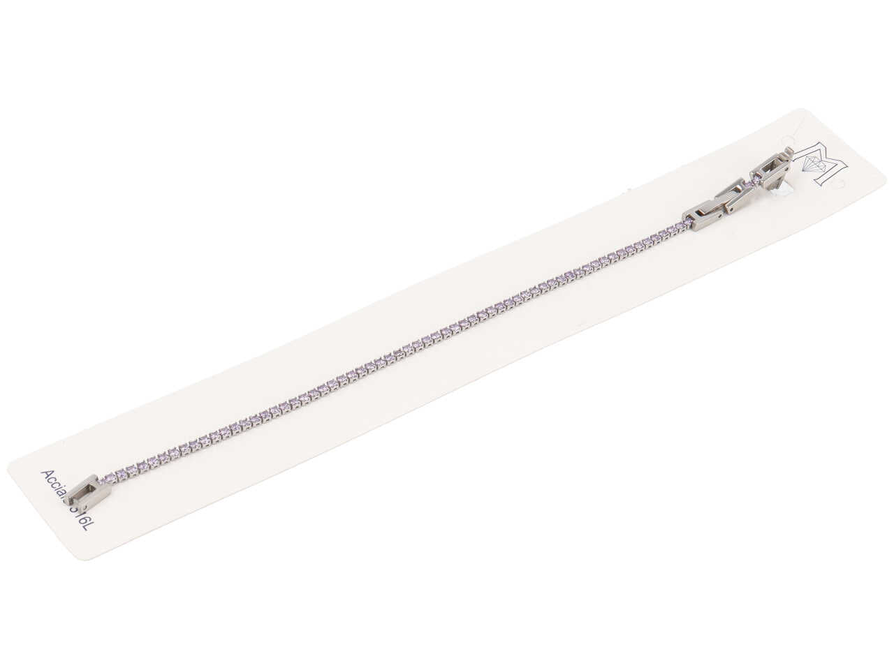 Bracciale tennis 2mm viola