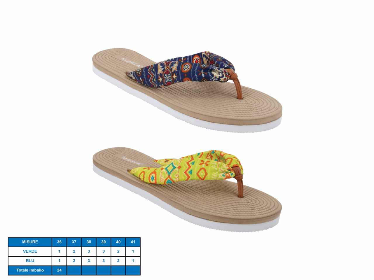 Infradito donna modello ponente taglie dal 36-41