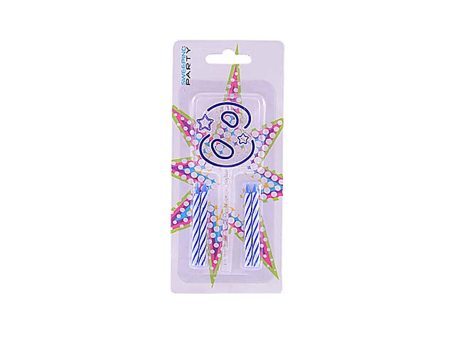 Candelina blu n.8 0086