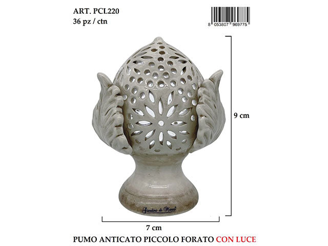 Pumo piccolo anticato forato h9cm pcl220