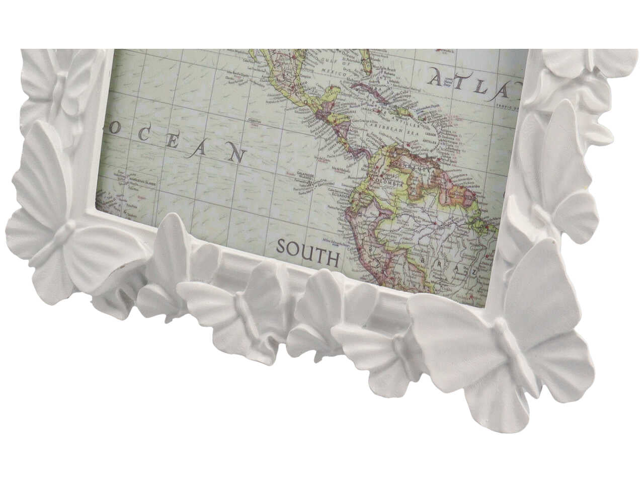 PORTA FOTO COLORE BIANCO CON FARFALLE 20X25CM