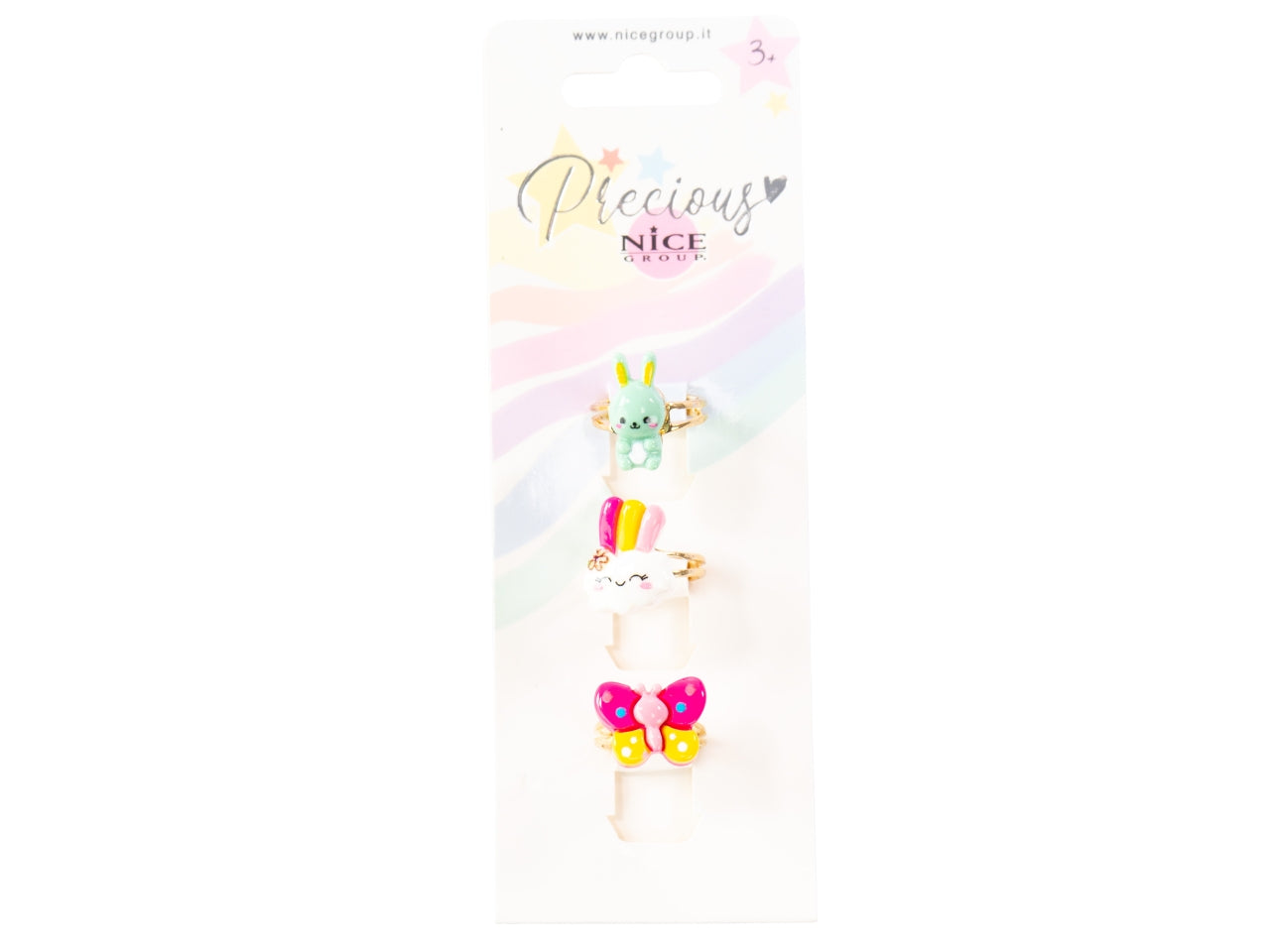 Spring party set anelli - confezione da 3 anelli