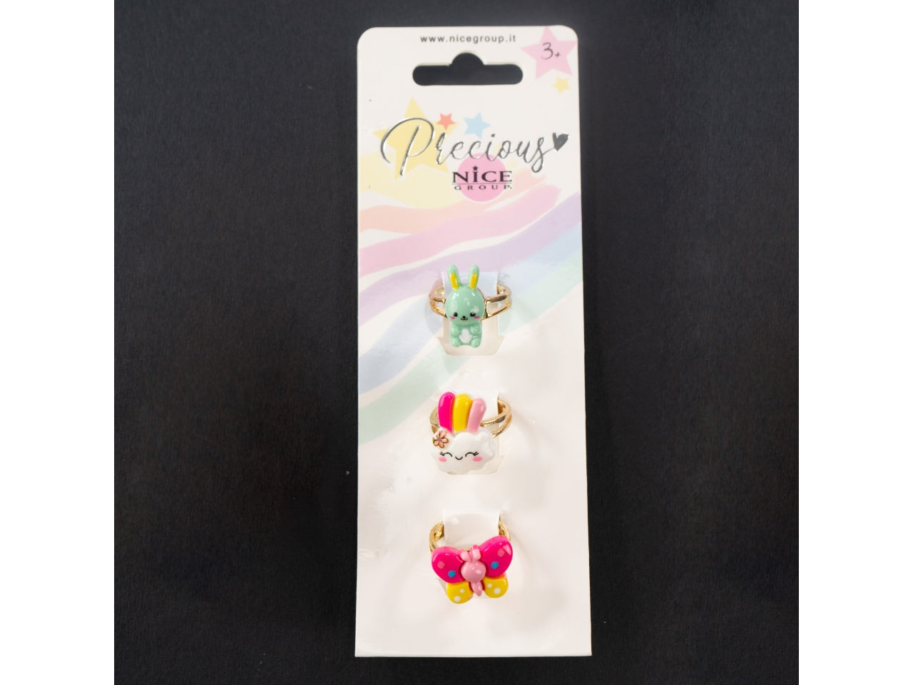 Spring party set anelli - confezione da 3 anelli