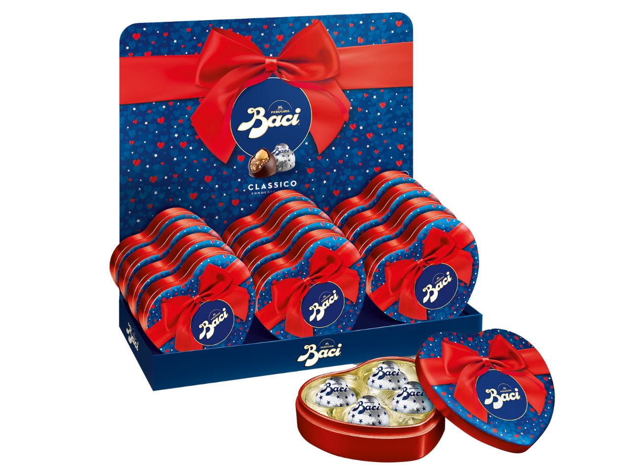 Baci scatola cuoricino in latta 50g