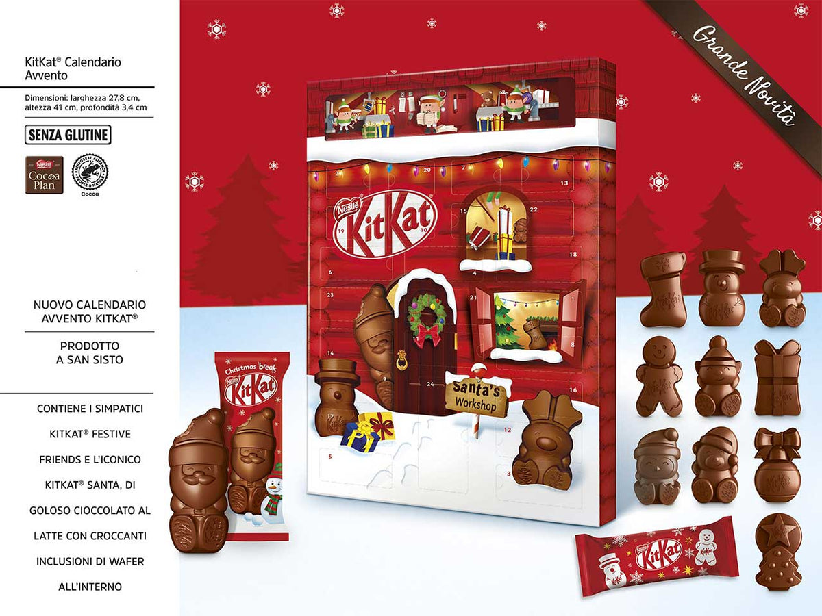 Kit kat calendario dell' avvento 208gr $