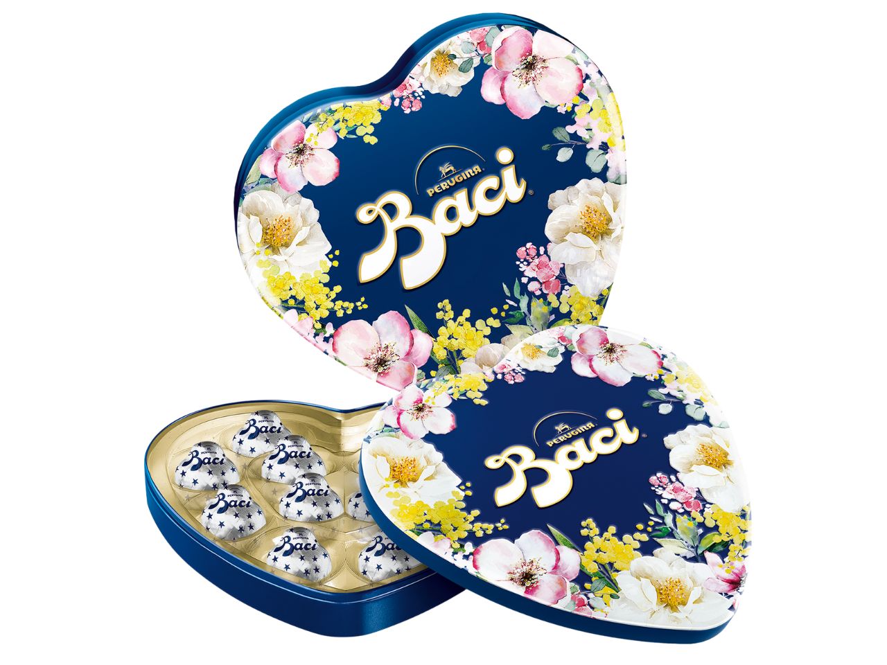 Baci scatola maxi cuore latta 150g