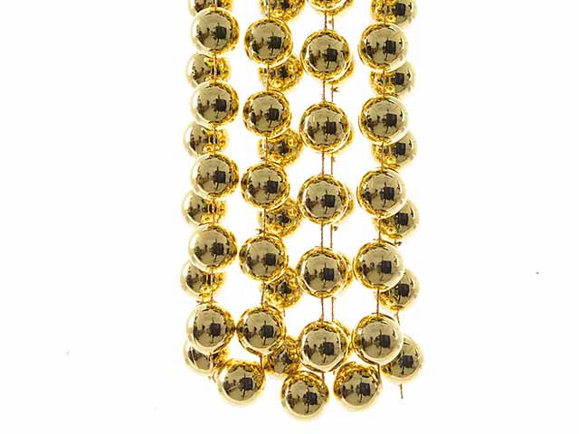 Ghirlanda con palle d.2x270cm oro