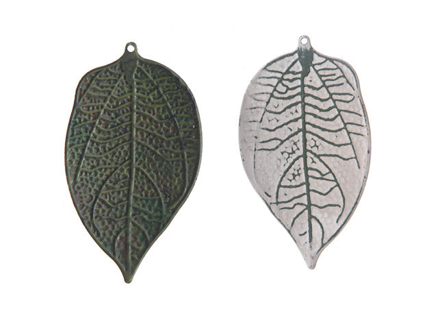 App.foglia in metallo 6 pezzi 7cm 388305