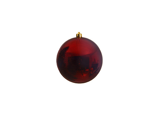 Palla di Natale 20cm bordeaux lucido