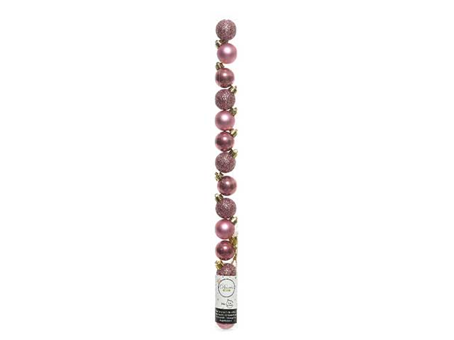 Sfera 3cm 14 pezzi rosa v. 020475