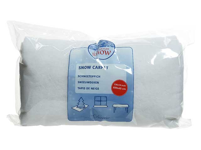 Tappeto di neve artificiale 600x45x1cm bianco